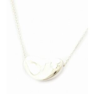 TIFFANY Co Elsa Peretti Bean Pendant Necklace Sterling Silver